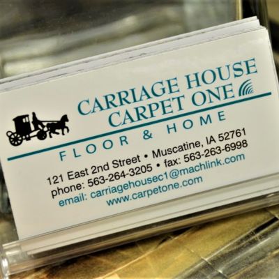 carriage house carpet one business card